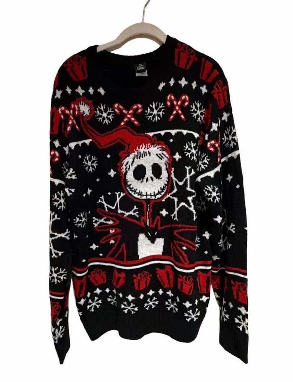 Disney The Nightmare Before Christmas Jack Skellington Sweater Large